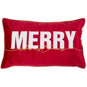 Merry Christmas Slogan Cushion