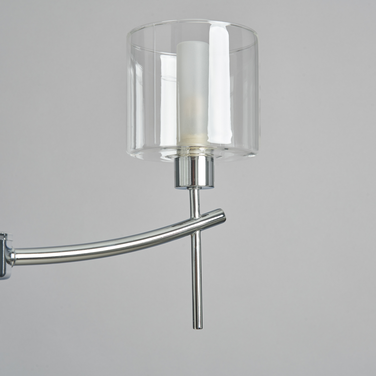 Laverne 3 Light Bathroom Semi Flush Ceiling Light - Chrome