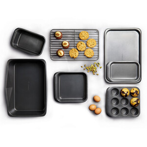 MasterClass Smart Space Seven-Piece Stacking Non-Stick Baking  Roasting Set