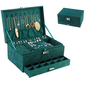 3 Layer Green Jewellery Box