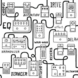 Pedal to the Metal Wallpaper in Black and White