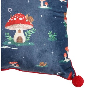 Gnome Sweet Gnome Winter Cushion With Pom Poms