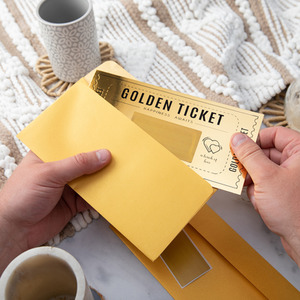 Golden Ticket Customisable Card