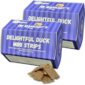 Mr Barnaby's Delightful Duck Mini Strips Dog Treats