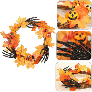 Lifeideas Halloween Hand and Pumpkin Wreath