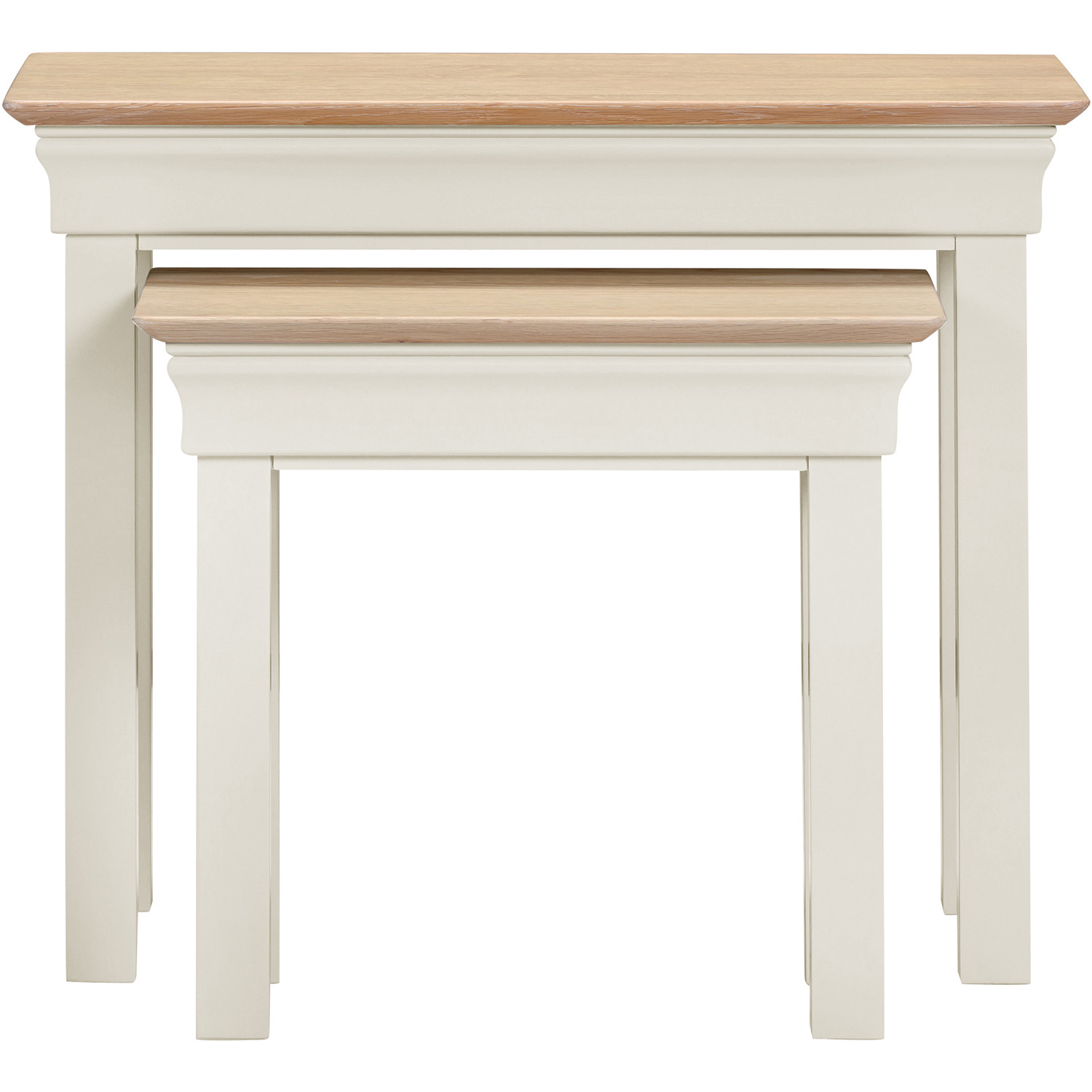 Bordeaux Nest Of 2 Tables Fully Assembled - Ivory