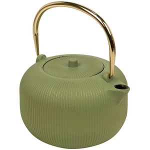 Iron Teapot with Infuser and Fold Down Handle