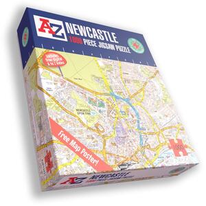 Great Britain A Z Map of Newcastle 1000 Piece Jigsaw Puzzle Exclusive