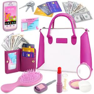 Girls Handbag Purse Accessories Pretend Play Toy