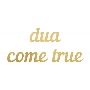 Dua Come True Letter Banner