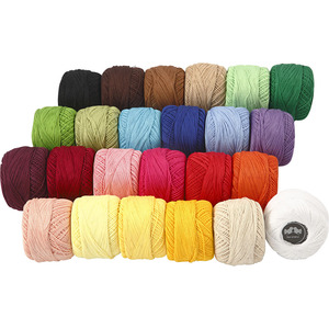 Mercerized Cotton Yarn Assorted Colours 24x20g