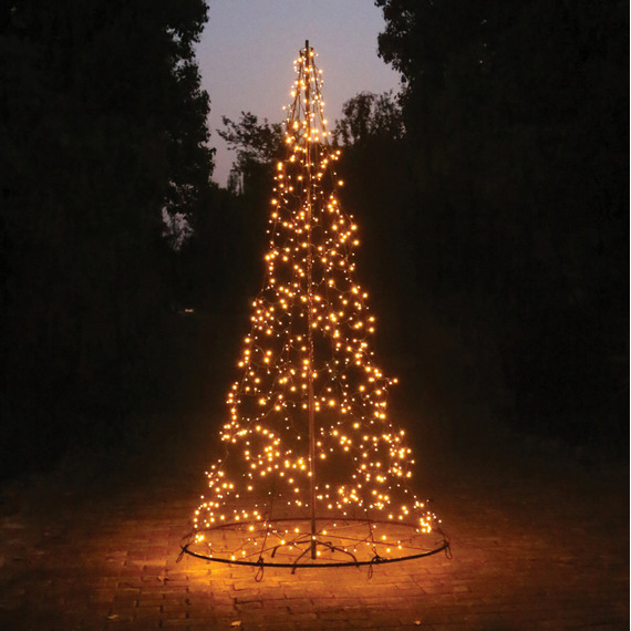 Pre Lit Twinkling Christmas Tree with Copper Gold LED