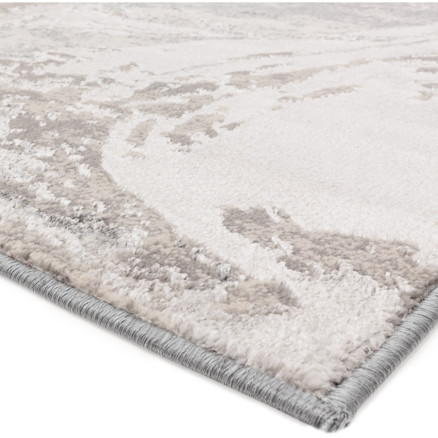 Smart Ritz Rugs Ritz Metallic Abstract Charcoal Living Area Rug