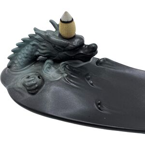 Backflow Incense Burner Dragon in Pool with Surprising Details