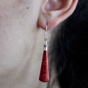 Elegant 925 Silver Long Teardrop Earrings