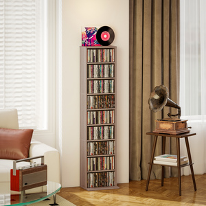 HOMCOM 260 CD120 DVD Storage Unit w Adjustable Shelves