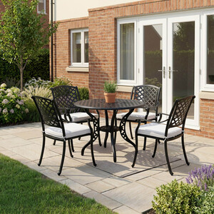 Vera 4 Seater Cast Aluminium Dining Set