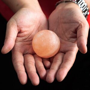 Himalayan Salt Crystal Ball Deodorant Stone with 3kg Salt Chunks