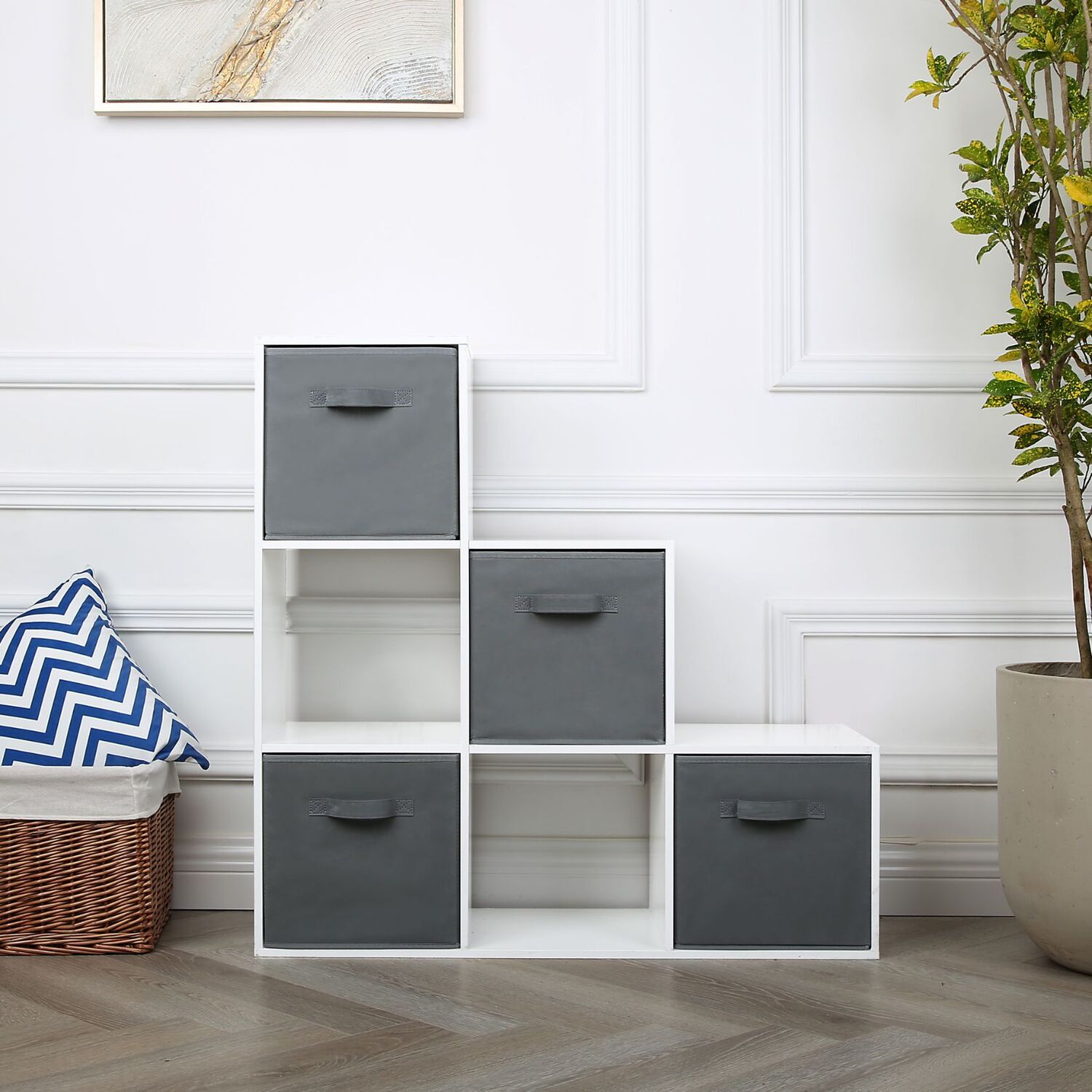 Jane 6 Box Storage Shelf with Baskets
