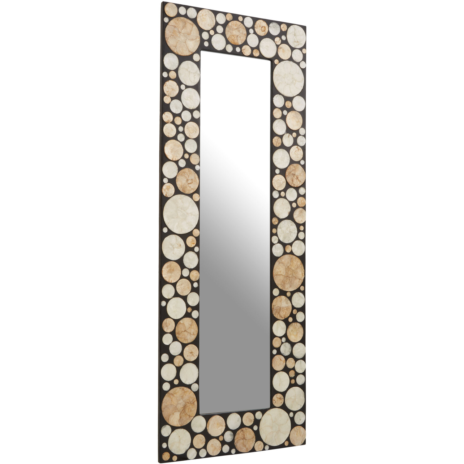 Fifty Five South Valis Champagne Rounded Wall Mirror - Gold