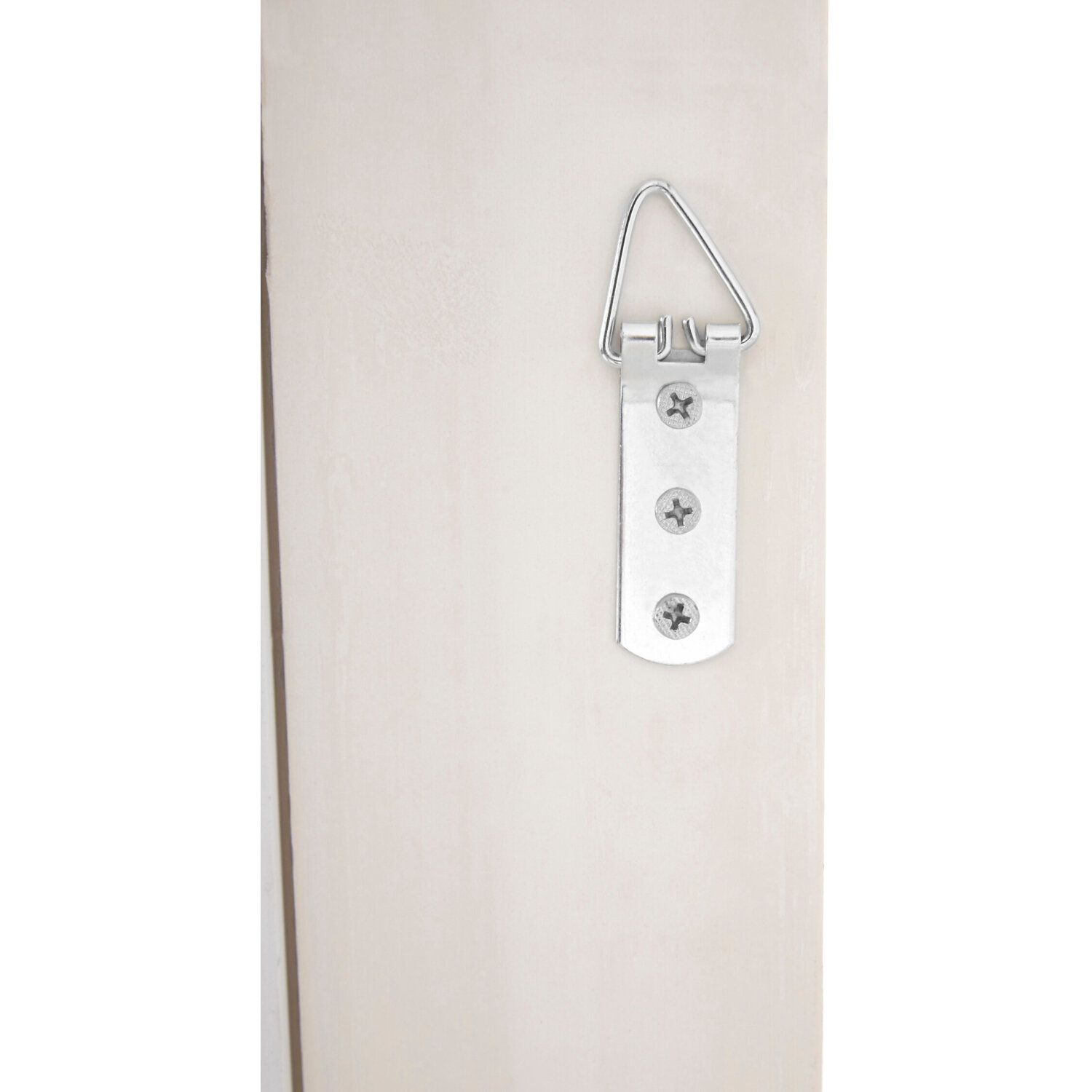 Sana Large Double Bevelled Edge Wall Mirror - White