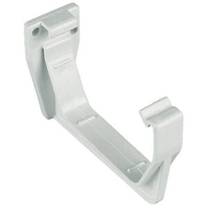 FloPlast 114mm Square Fascia Bracket White - RKS1 - Durable Guttering Accessory