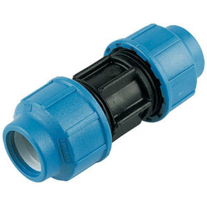 FloPlast 25mm Plastic Compression Coupling - 496112
