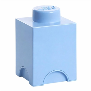 LEGO Square 1-Stud 1.2L Stackable Storage Brick Light Blue