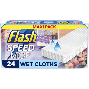 Pack of 24 Flash Mrs Hinch Speed Mop Wet Cloths