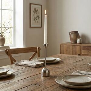 Metal Bell Taper Candle Holder 36cm - Gold - Set of 2