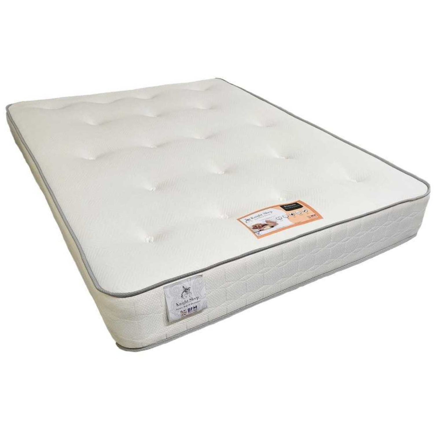 Paris Plush Bed Set With Mattress 2 Drawers Same Side 24 Headboard - Cream Small Double