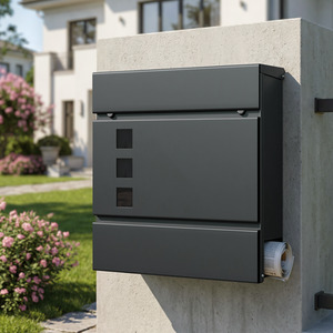 Modern Mailbox, Lockable Wall-Mounted Post Letter Box