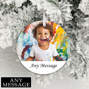 Personalised Message and Photo Upload Decoration