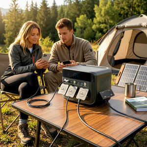 HOMCOM Portable Power Station with 600W AC USB-A USB-C Output