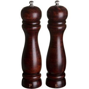 Natural Origins Rubberwood Salt And Pepper Mill Set