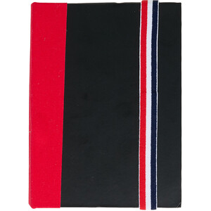 Red and Black Stripe Memo Pad