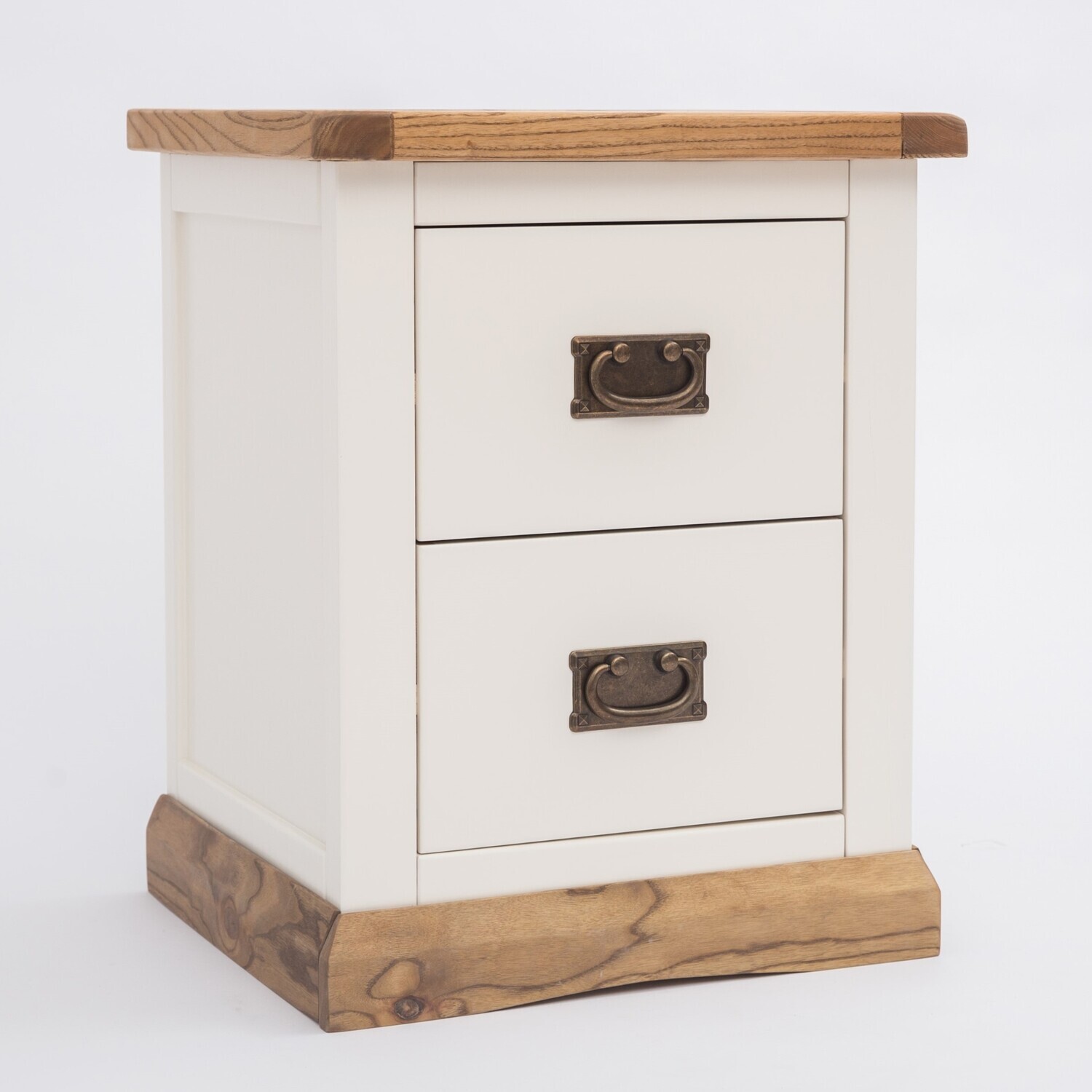 Cabinet Bits Tropea 2 Drawer Bedside Cabinet - White