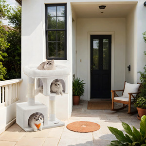 Feandrea Cat Tree Tower with Perch and Caves