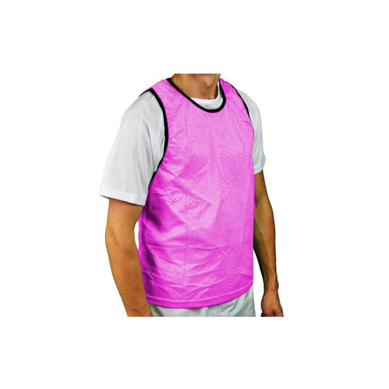 Precision Unisex Adult Reversible Mesh Training Bib - Pink/Sky Blue