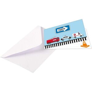 Amscan On The Road Foldover Birthday Invitations (Pack of 8)