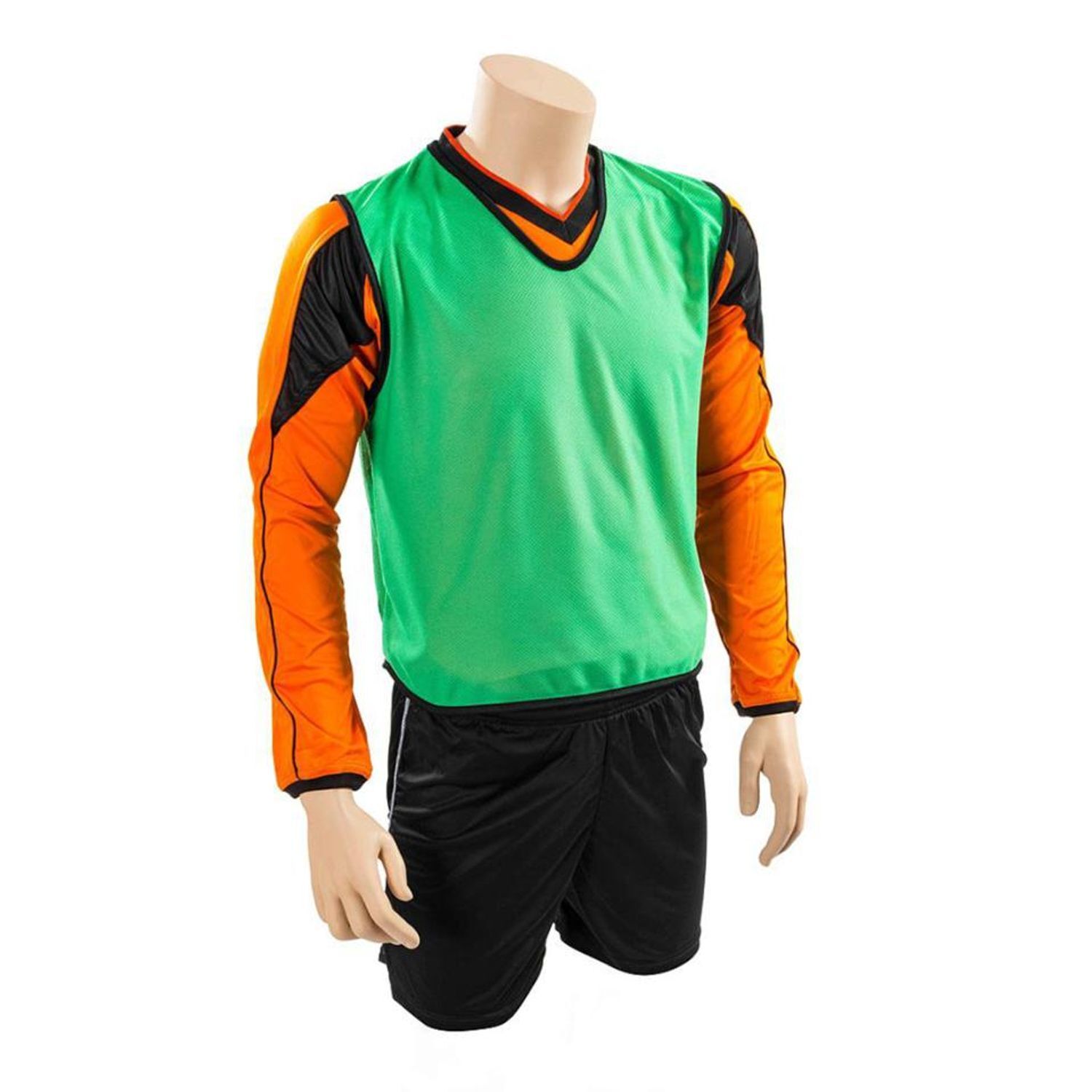 Precision Childrens/Kids Plain Mesh Training Bib - Green