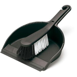 Addis Soft Dustpan & Brush Black