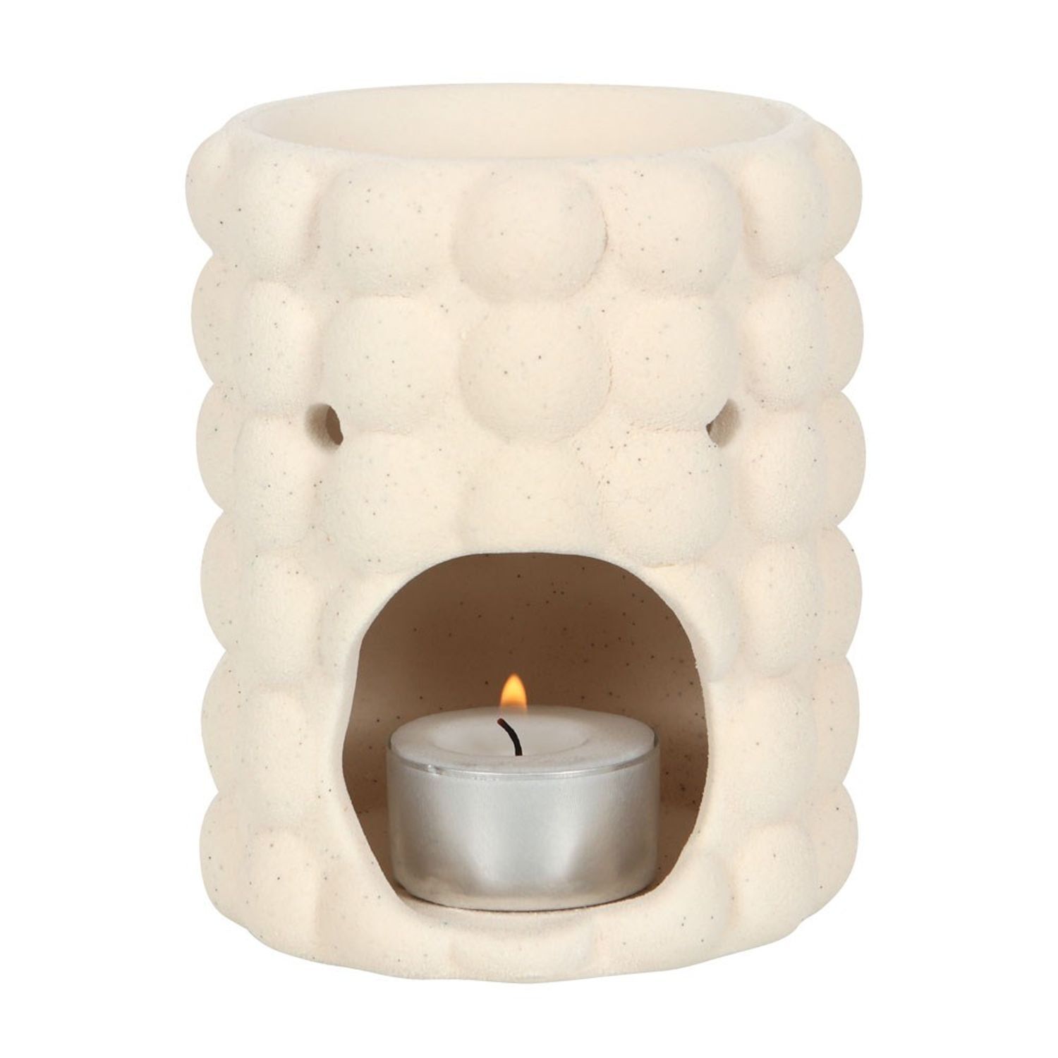 Something Different Unisex Cream Speckle Bubble Oil Burner In - Image 2