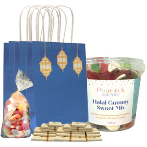 Colourful Lanterns Treat Bag Bundle (10pk) - Cream