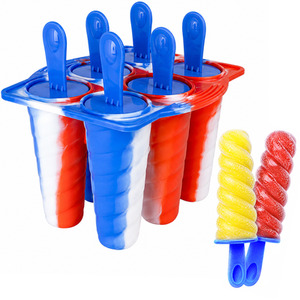 Wicked Gizmos 6 Twister-Shape Ice Lolly Mould Cosmic Pink