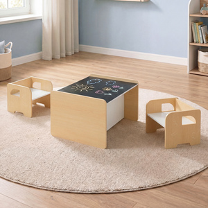 Space-saving Toddler Table and 2 Chairs