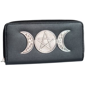 Triple Moon Zippered Wallet