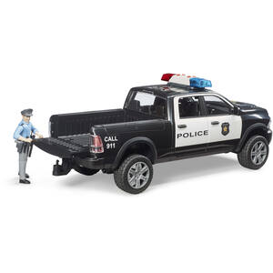 Bruder RAM 2500 Police truck with policeman and accessories Police Vehicle Playset