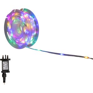 15m Light up Christmas Two Tone String Lights with 200 Warm White & Multi-Coloured LEDs