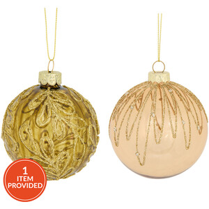 Opaque Glitter Bauble